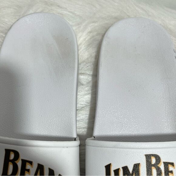 Men's White Jim Beam Whiskey Beach, Pool, Lake Slides -- EU 44/US 11 - Picture 5 of 9